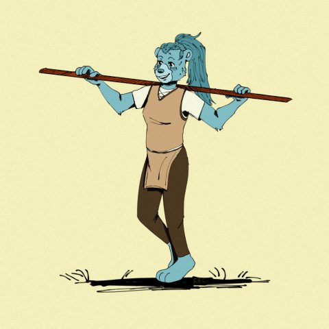 Part of an art trade by Aardgar